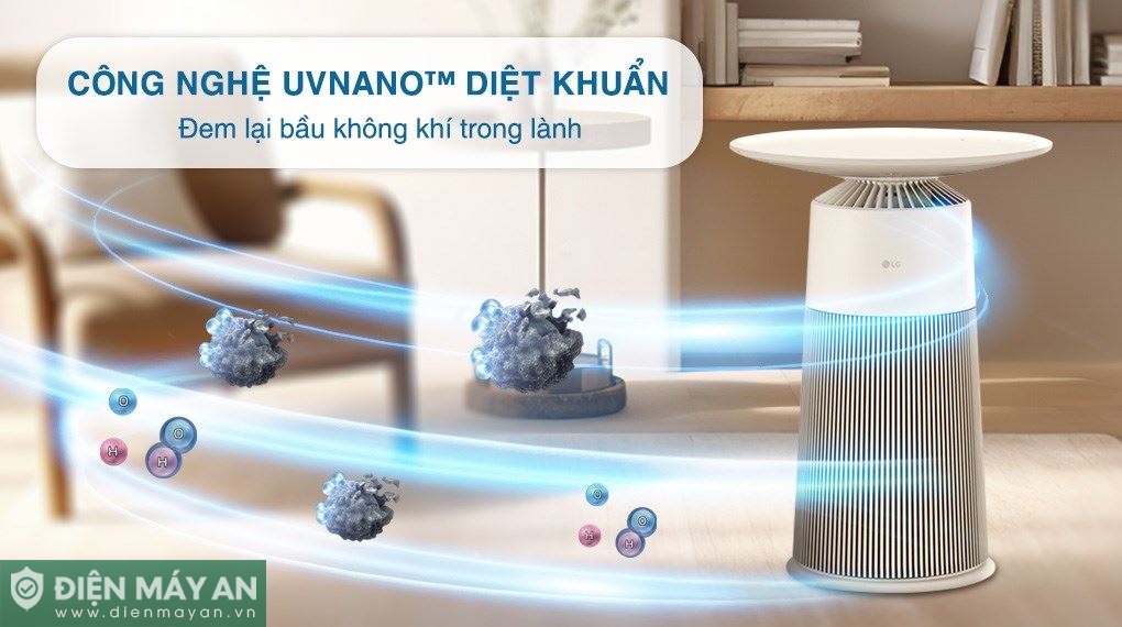 Máy lọc không khí LG PuriCare Aero Furniture AS20GPBK0 màu nâu 28W